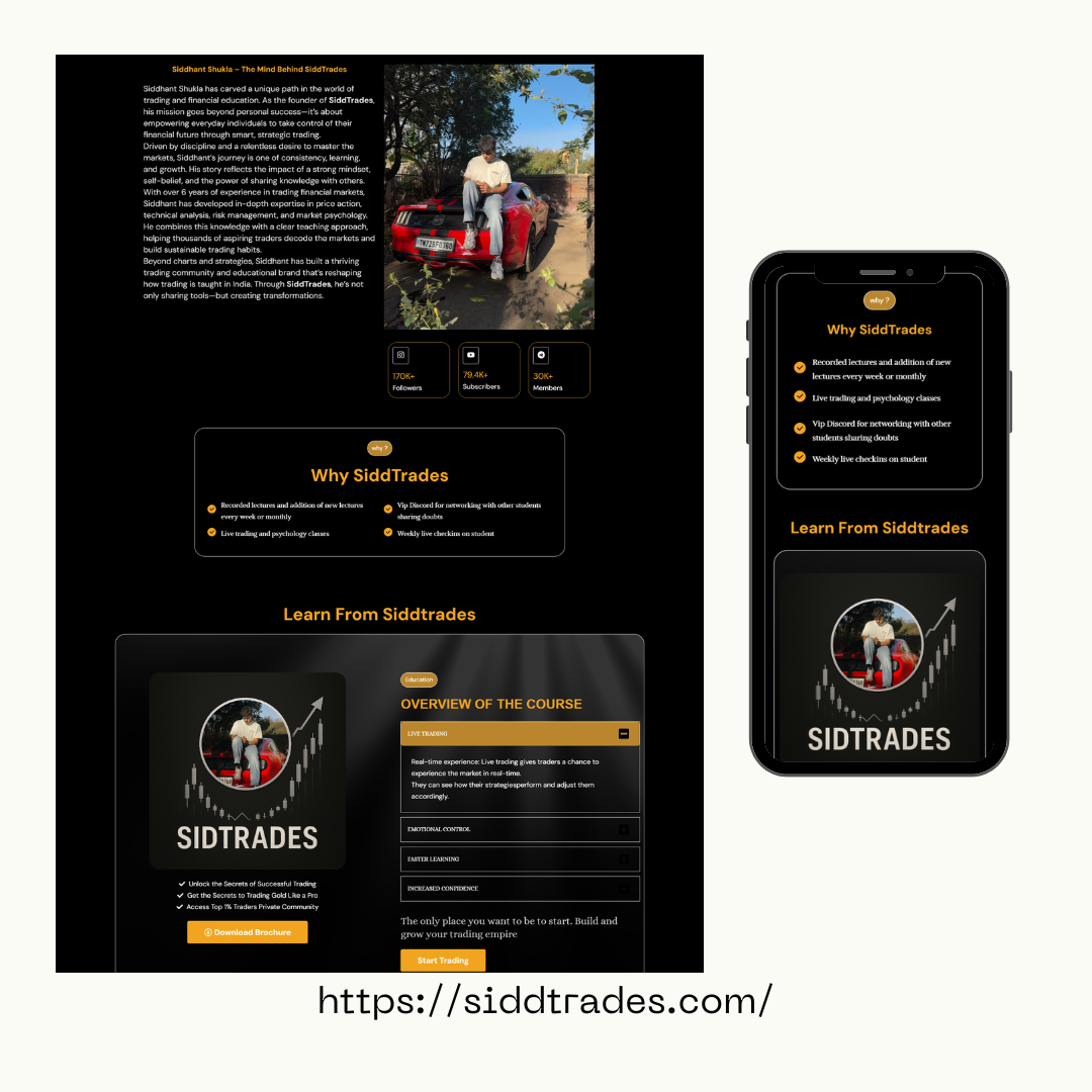 Sidd Trades Website