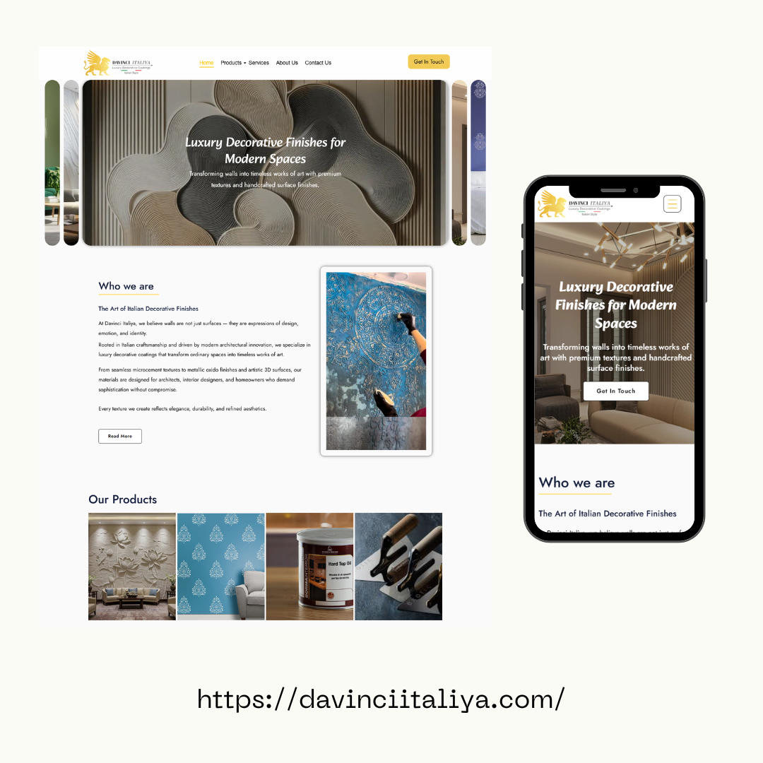 Da Vinci Italiya Website