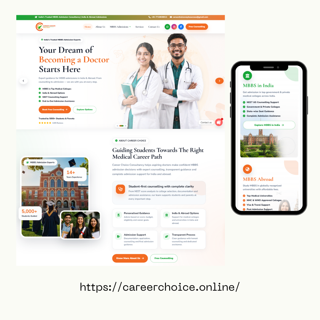 Career Choice Consultancy Website