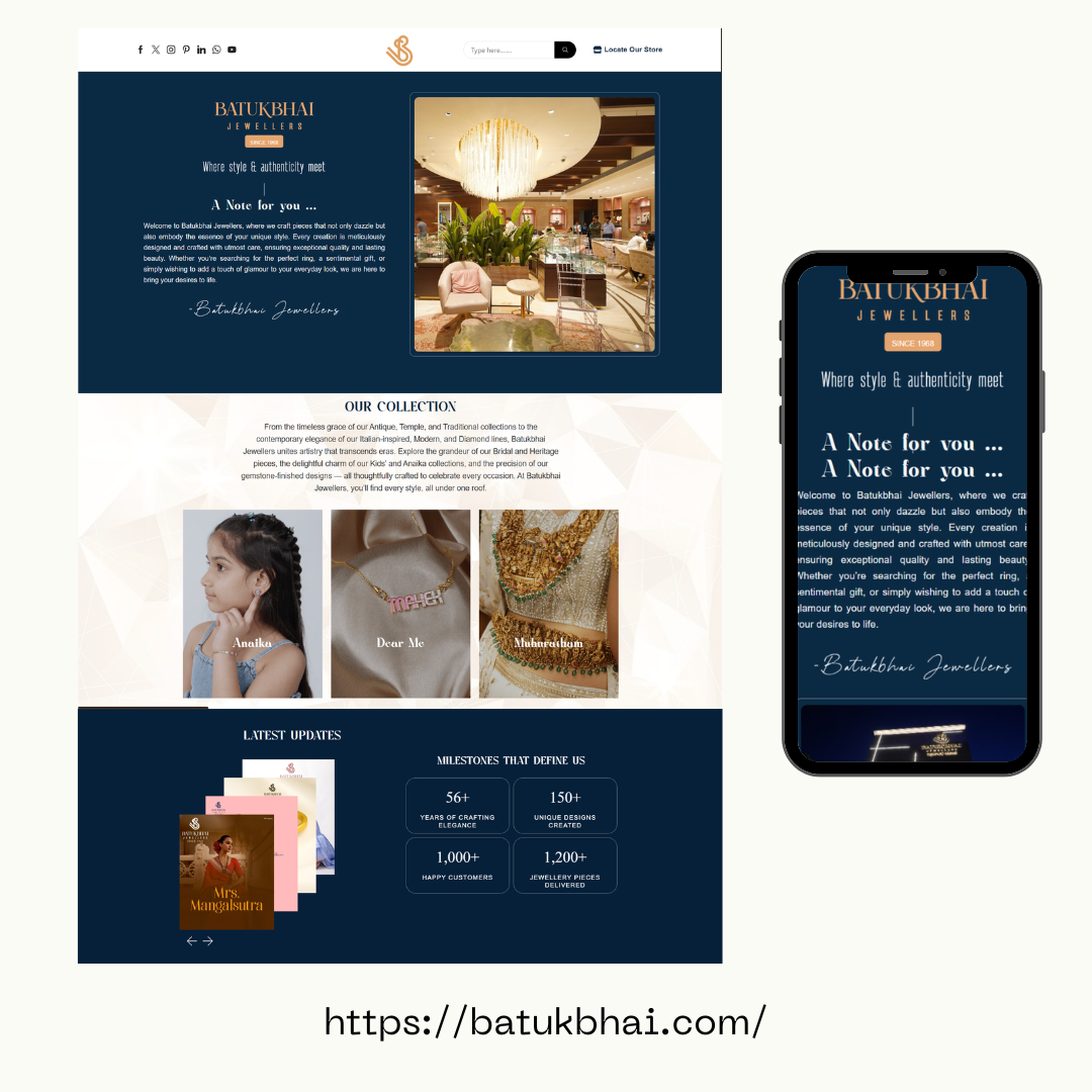 Batukbhai Jewellers Website